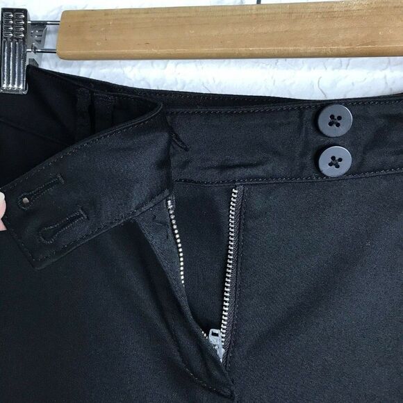 J. Jill Live in Chino Black Pants Button Bottom Detail Size 2 - Picture 9 of 12
